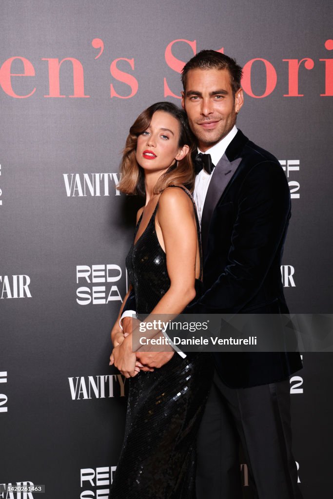 Maria Pedraza and Jon Kortajarena attend the Women's Stories gala