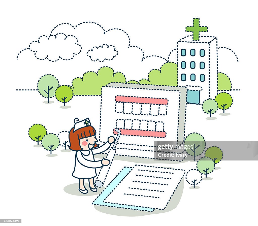 Dentist examining case studies
