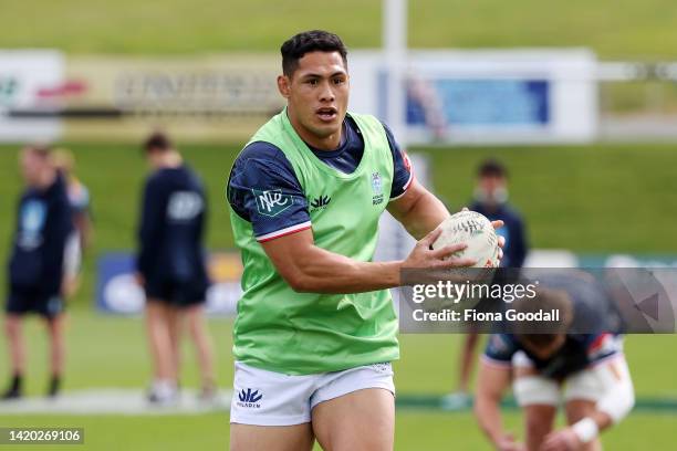 Roger Tuivasa Sheck of Auckland warms up during the round five Bunnings NPC match between Northland and Auckland at Semenoff Stadium, on September 03...