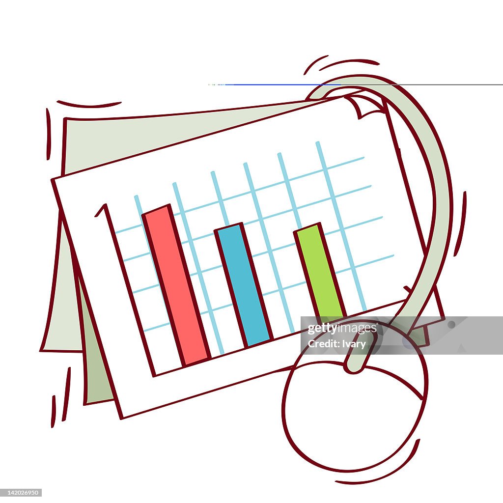 Computer Mouse Graph Computer Mouse With Graph High-Res Vector Graphic - Getty Images