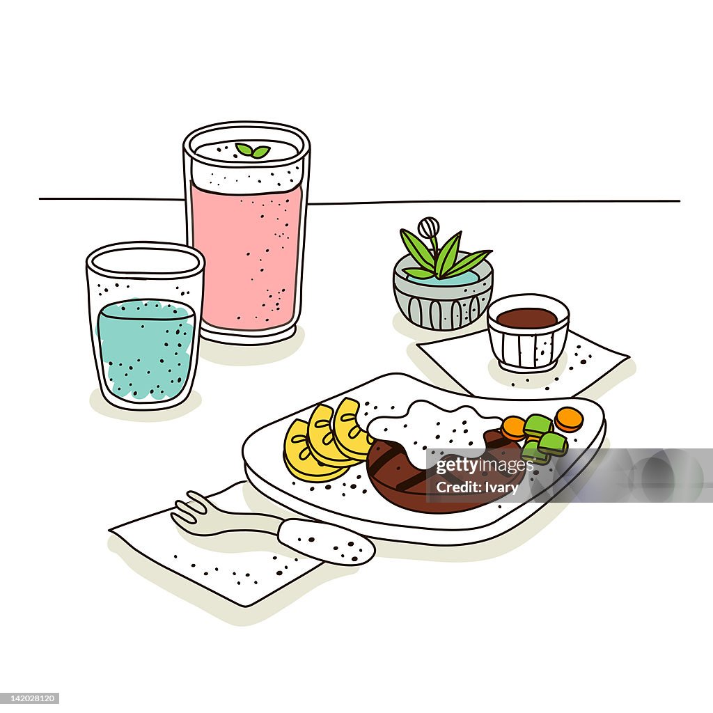 Lunch Options Graphics Illustration Of Lunch Meal High-Res Vector Graphic - Getty Images