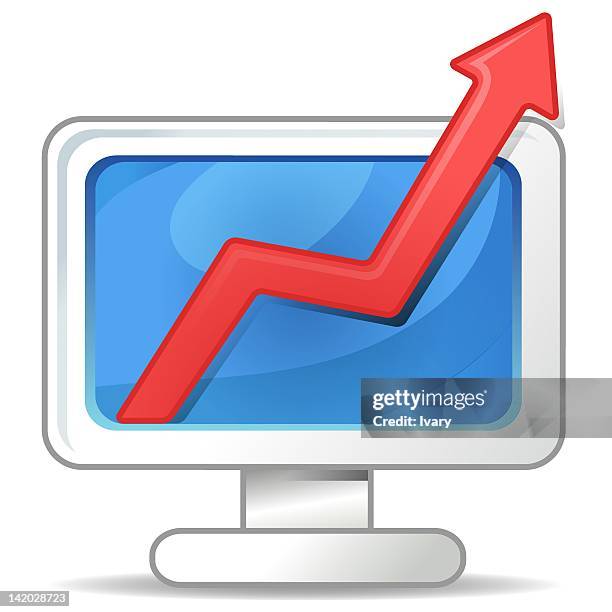 Arrow Sign On Computer Screen High-Res Vector Graphic - Getty Images