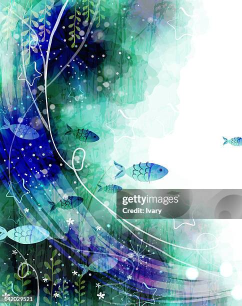 flora background - spring mix stock illustrations
