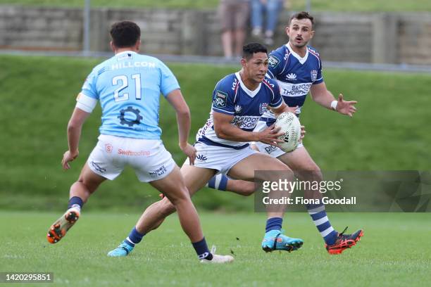 Roger Tuivasa Sheck of Auckland in action during the round five Bunnings NPC match between Northland and Auckland at Semenoff Stadium, on September...