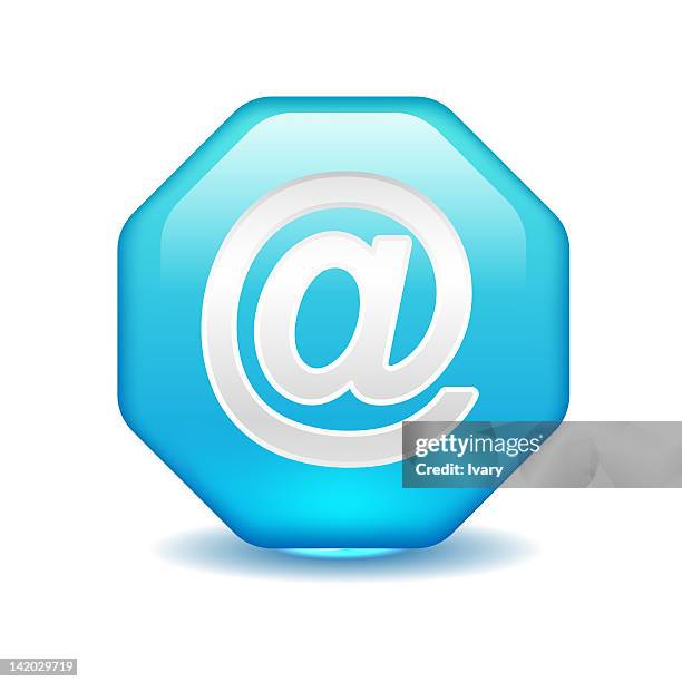 At Symbol Small Illustration Of At Symbol Against White Background High-Res Vector ...