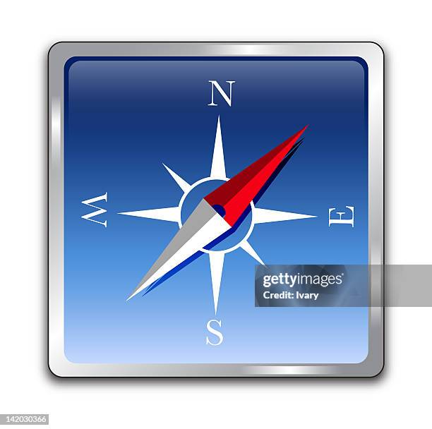 illustration of compass - compass white background stock illustrations