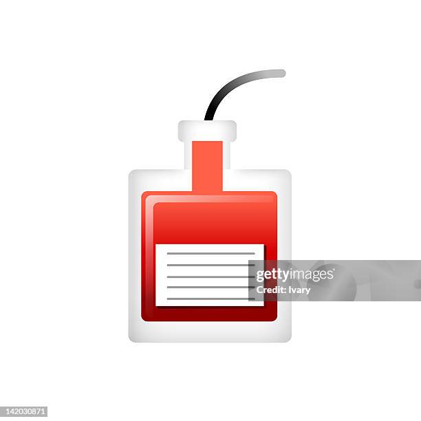 illustration of iv plasma bottle - blood bank stock illustrations stock illustrations