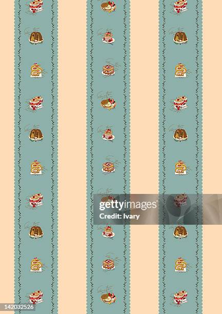 cake icon set - multiple coffee cups stock illustrations