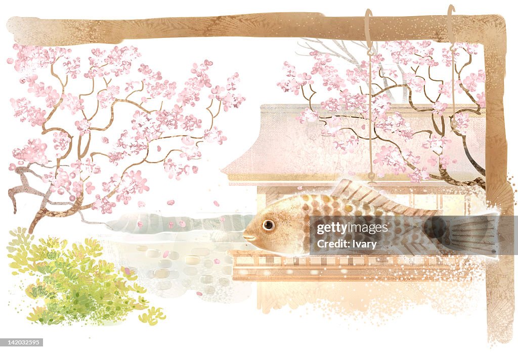 House Fish Vector Fish On Hook And House High-Res Vector Graphic - Getty Images