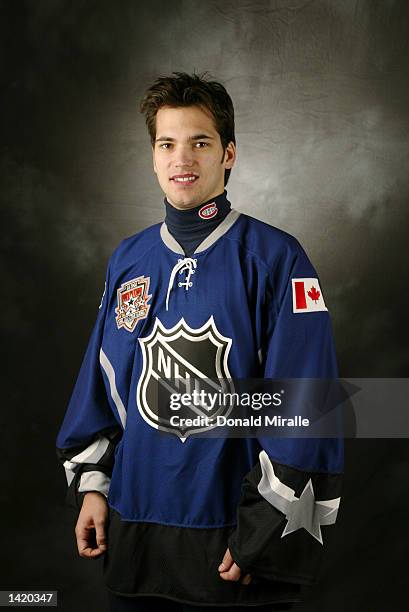 Jose Theodore of the North American Team poses for a portrait in his All Star jersey during NHL All Star week in Los Angeles, California. DIGITAL...