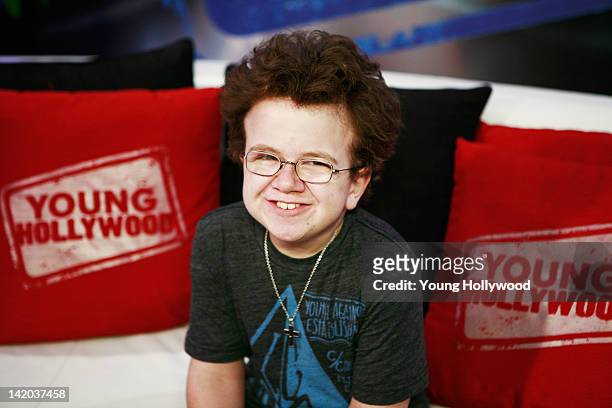 YouTube pesonality Keenan Cahil at the Young Hollywood Studio on March 28, 2012 in Los Angeles, California.