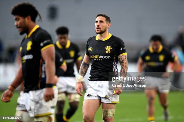 Perenara of Wellington looks on during the round five Bunnings NPC match between Southland and Wellington at Rugby Park Stadium, on September 03 in...
