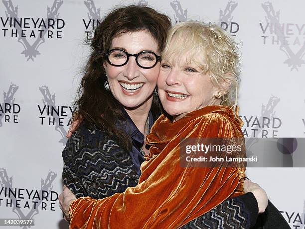 Joanna Gleason and Penny Fuller attend the "NOW. HERE. THIS." Off-Broadway opening night at the Vineyard Theatre on March 28, 2012 in New York City.