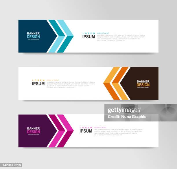 stockillustraties, clipart, cartoons en iconen met vector abstract banner - header