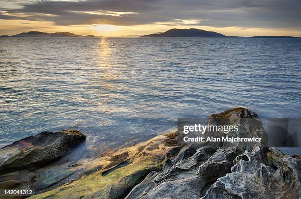 larrabee state park sunset - larrabee state park stock pictures, royalty-free photos & images