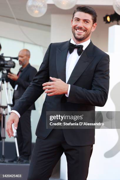 Ignazio Moser attends the "Bones And All" red carpet at the 79th Venice International Film Festival on September 02, 2022 in Venice, Italy.