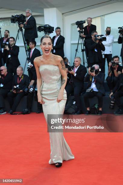 Italian singer-songwriter Levante at the 79 Venice International Film Festival 2022. Bones And All Red Carpet. Venice , September 2nd, 2022