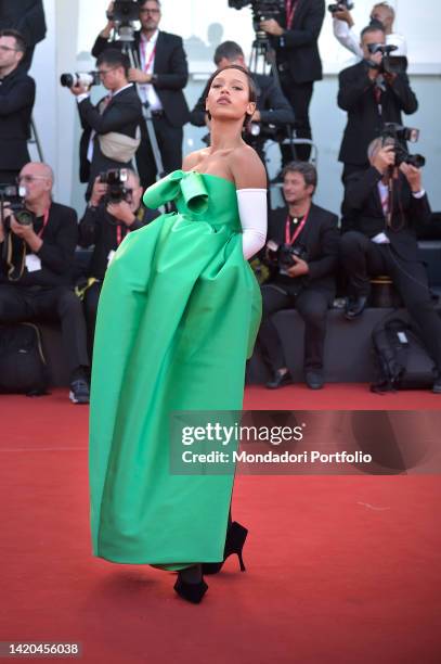 Canadian actress Taylor Russell at the 79 Venice International Film Festival 2022. Bones And All Red Carpet. Venice , September 2nd, 2022