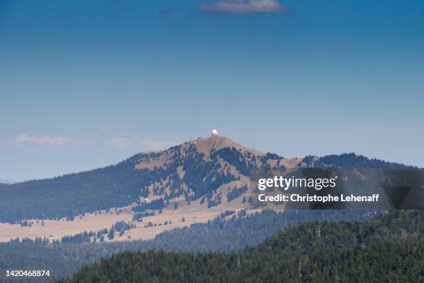 view from the petit montrond, jura, france - czech republic mountains stock pictures, royalty-free photos & images