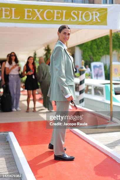 Melissa Satta is seen during the 79th Venice International Film Festival on September 03, 2022 in Venice, Italy.