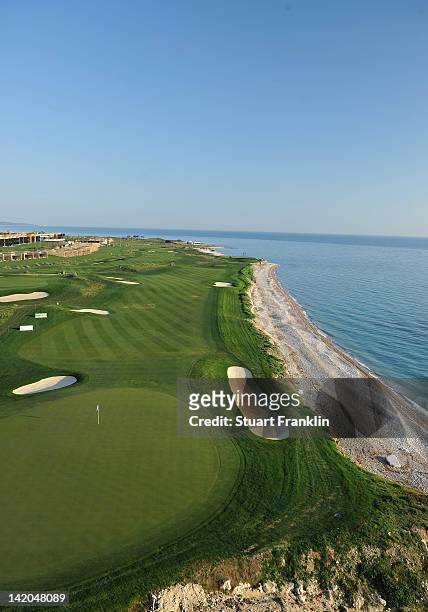 General view of the nineth hole prior to the start of the Sicilian Open at Verdura Golf and Spa Resort on March 28, 2012 in Sciacca, Italy.