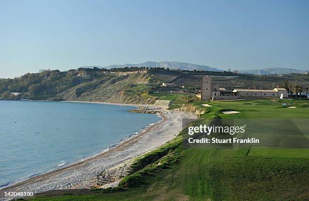 General view of the nineth hole prior to the start of the Sicilian Open at Verdura Golf and Spa Resort on March 28, 2012 in Sciacca, Italy.