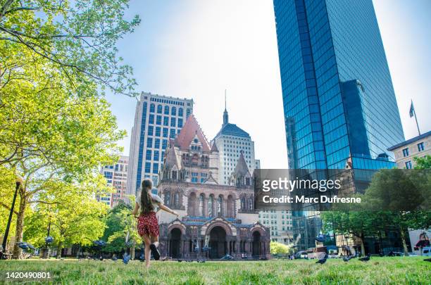 boston trinity church - boston financial district stock pictures, royalty-free photos & images