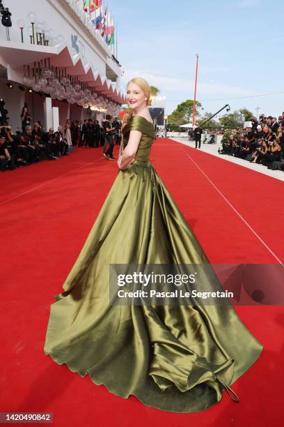 Patricia Clarkson attends the "Monica" red carpet at the 79th Venice International Film Festival on September 03, 2022 in Venice, Italy.