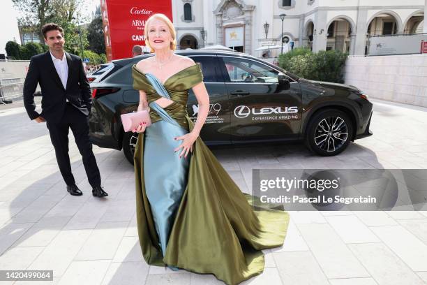 Patricia Clarkson arrives for the "Monica" red carpet during the 79th Venice Film Festival on September 03, 2022 in Venice, Italy.