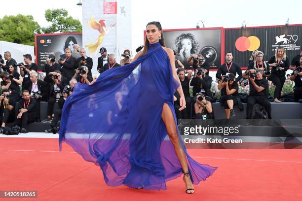 Melissa Satta attends the "Argentina, 1985" red carpet at the 79th Venice International Film Festival on September 03, 2022 in Venice, Italy.