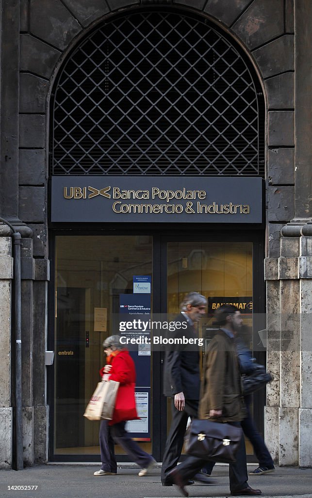 Branches of Italy's Unione di Banche Italiane SCPA Bank