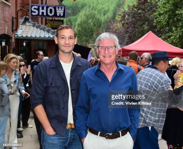 Ryan White and Dr Steve Squyres attend the Telluride Film Festival on September 03, 2022 in Telluride, Colorado.