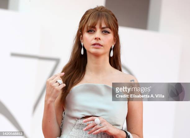 Annalisa Scarrone attends the "Argentina, 1985" red carpet at the 79th Venice International Film Festival on September 03, 2022 in Venice, Italy.