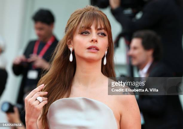 Annalisa Scarrone attends the "Argentina, 1985" red carpet at the 79th Venice International Film Festival on September 03, 2022 in Venice, Italy.