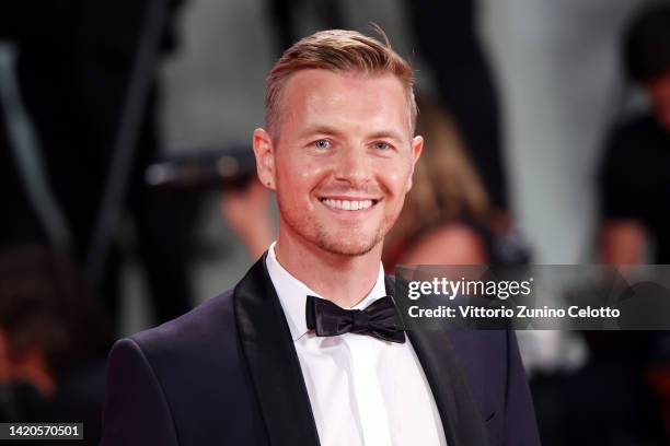 Rick Cosnett attends the "Master Gardner" red carpet at the 79th Venice International Film Festival on September 03, 2022 in Venice, Italy.