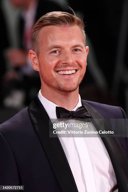 Rick Cosnett attends the "Master Gardner" red carpet at the 79th Venice International Film Festival on September 03, 2022 in Venice, Italy.