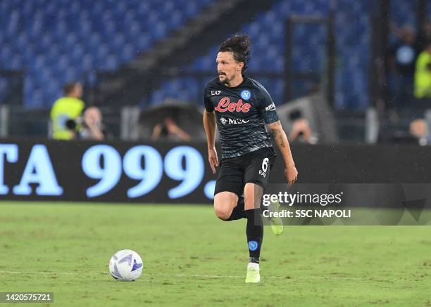 Mario Rui of Napoli during the Serie A match between SS Lazio and SSC Napoli at Stadio Olimpico on September 03, 2022 in Rome, Italy.