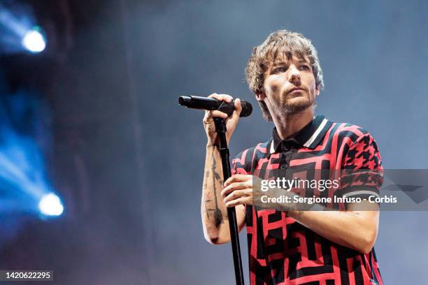 Louis Tomlinson performs as part of the Milano Summer Festival at Ippodromo Snai San Siro on September 03, 2022 in Milan, Italy.