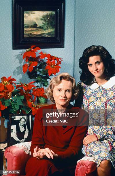 Pictured: Eva Marie Saint as Martha Bundy, Courteney Cox as Nora Bundy --