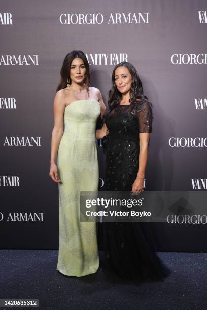 Daniela Ravaglia and Mariela Garriga attends Il Ballo Della Luce hosted by Giorgio Armani & Vanity Fair at Ca'Vendramin Calergi on September 03, 2022...