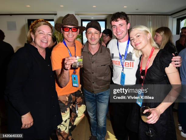 Julie Huntsinger, Robert Downey Jr., Jeremy Strong, Paul Mescal and Phoebe Bridgers attend the Telluride Film Festival on September 03, 2022 in...
