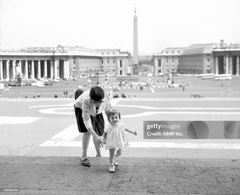 Mother and child St Peter's Square