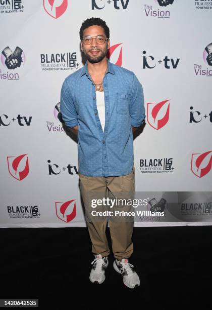 Jussie Smollett attends 2022 Atlanta Black Pride Weekend Film Festival- "B-Boy Blues" screening at IPIC Theaters at Colony Square on September 3,...