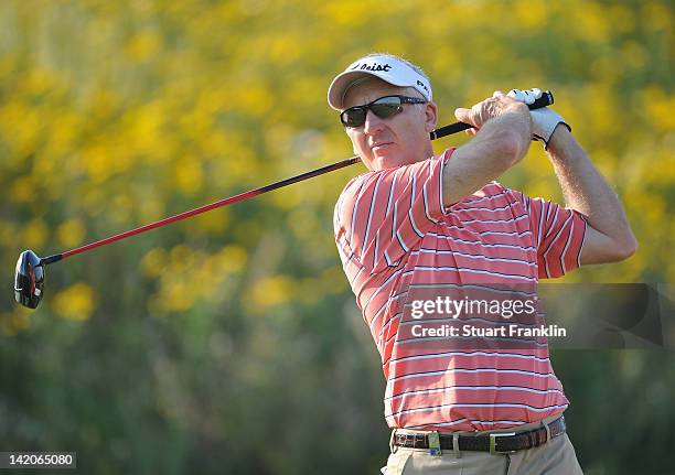 Phillip Price of Wales plays a shot during the first round of the Sicilian Open at Verdura Golf and Spa Resort on March 29, 2012 in Sciacca, Italy.