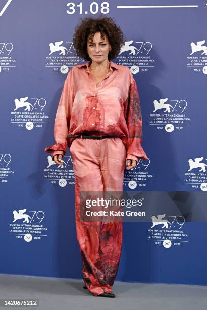 Lidia Vitale attends the photocall for "Ti Mangio Il Cuore" at the 79th Venice International Film Festival on September 04, 2022 in Venice, Italy.