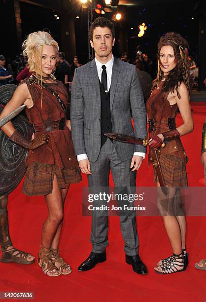 Actor Toby Kebbell attends the "Wrath Of The Titans" European premiere at BFI IMAX on March 29, 2012 in London, England.