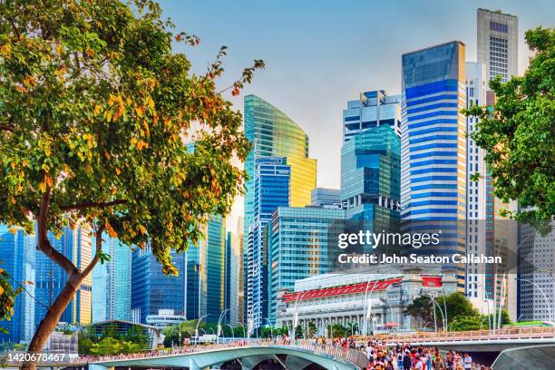 singapore, marina bay - waterfront bildbanksfoton och bilder