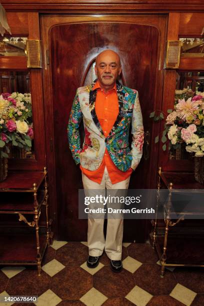 Christian Louboutin attends the British Vogue Celebrates Vogue Darlings party at Venice Film Festival in partnership with Cartier on September 03,...