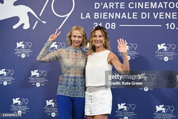 Director Monica Dugo and Cinzia Rutson and Cinzia Rutson attend the photocall for the "Biennale College Cinema" at the 79th Venice International Film...
