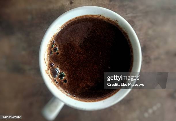 hot strong black coffee in a white cup - caffeine molecule stock pictures, royalty-free photos & images